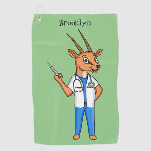 Toalla De Golf Personalizado del médica del antílope de Gemsbok