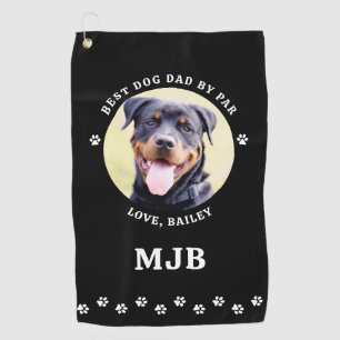 Toalla De Golf Personalizado DOG Foto Mejor DAD Por Par Paw Impre