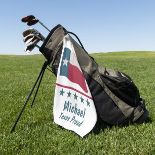 Toalla De Golf Personalizado el nombre de la bandera de una estre
