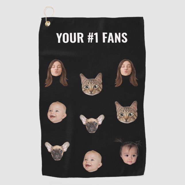 Toalla De Golf Personalizado Enfrenta a una novia sarcástica pers (Anverso)