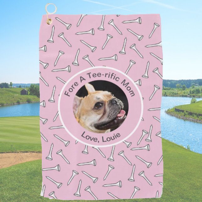 Toalla De Golf Personalizado foto de perro regalo de golfista gra (Subido por el creador)