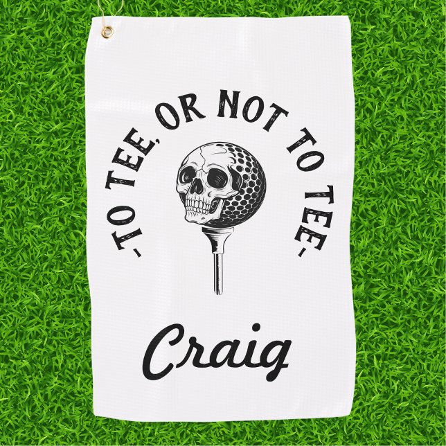 Toalla De Golf Personalizado Funny Golfer Cita simple (Subido por el creador)