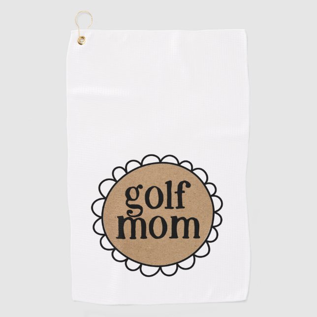 Toalla De Golf Personalizado GOLF MOM Scalloprime Edge (Anverso)