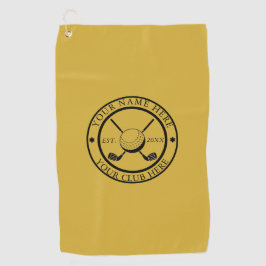 Toalla de Golf personalizado M Gold Con Club Emble
