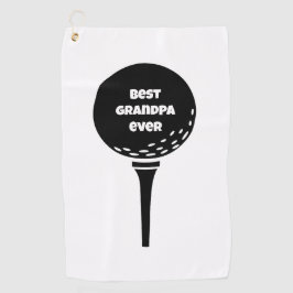 Toalla De Golf Personalizado Monograma mejor abuelo jamás