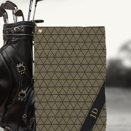 Toalla De Golf Personalizado Personalizado Elegante Golfer Monogr