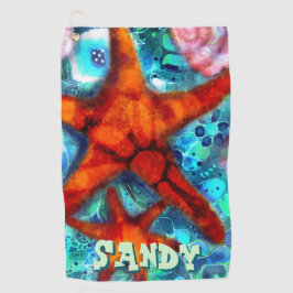 Toalla De Golf Personalizado Starfish Seasheles Beach