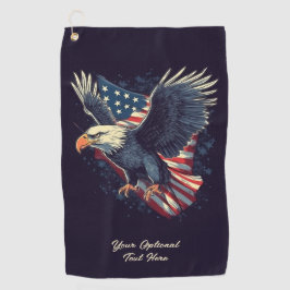 Toalla De Golf Personalizado Text American Eagle