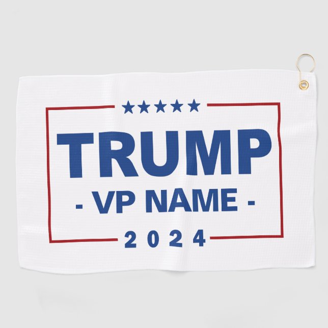 Toalla De Golf Personalizado Trump Vicepresidente 2024 (Horizontal)