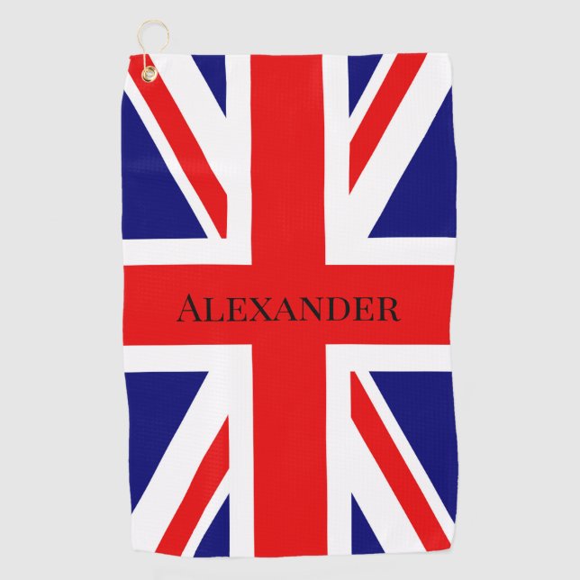 Toalla De Golf Personalizar la bandera británica (Anverso)