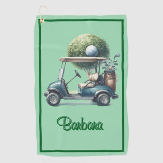 Toalla De Golf Personalized Green Golf Towel
