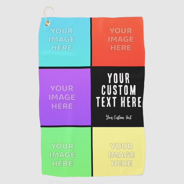 Toalla De Golf Personalized Photo Collage  (Anverso)