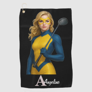Toalla De Golf Personalized Superhero Golf Towel