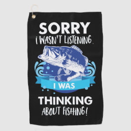 Toalla De Golf Pescador del deporte de la afición de la cita de
