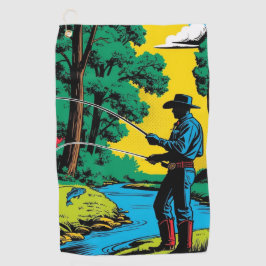 Toalla De Golf Pescador en Riverbank