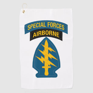 Toalla De Golf Pestaña aérea de las fuerzas especiales