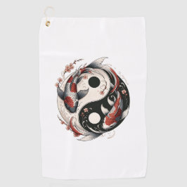 Toalla De Golf Pez Koi Japonés Yin Yáng