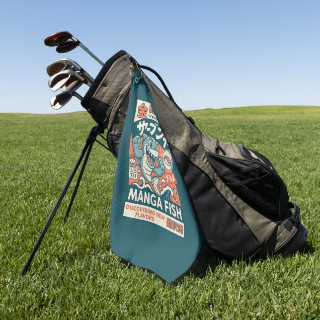 Toalla De Golf Pez Manga (Verde)