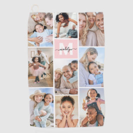 Toalla De Golf Photo Pink Monogram