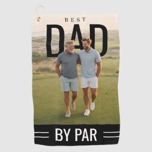 Toalla De Golf PhotoPop Mejor Papá Por Par Foto Personalizada