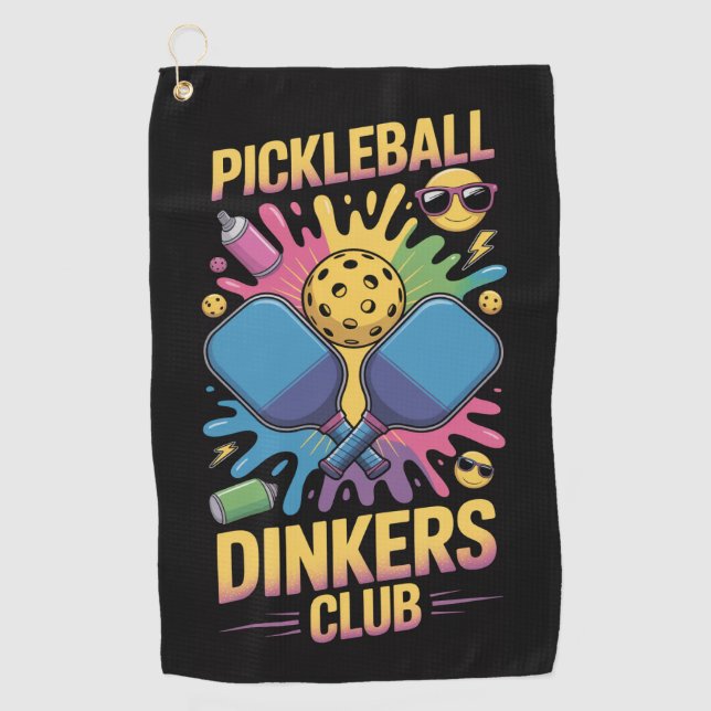 Toalla De Golf Pickleball Dinkers Club Graffiti Sports (Anverso)