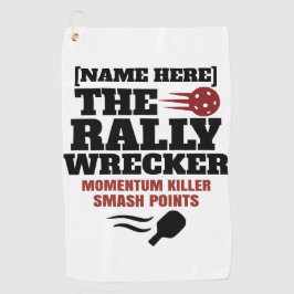 Toalla De Golf Pickleball Personalized Name The Rally Wrecker