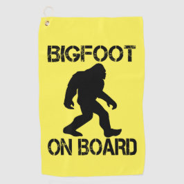 Toalla De Golf Pie grande a bordo - Funny Bigfoot