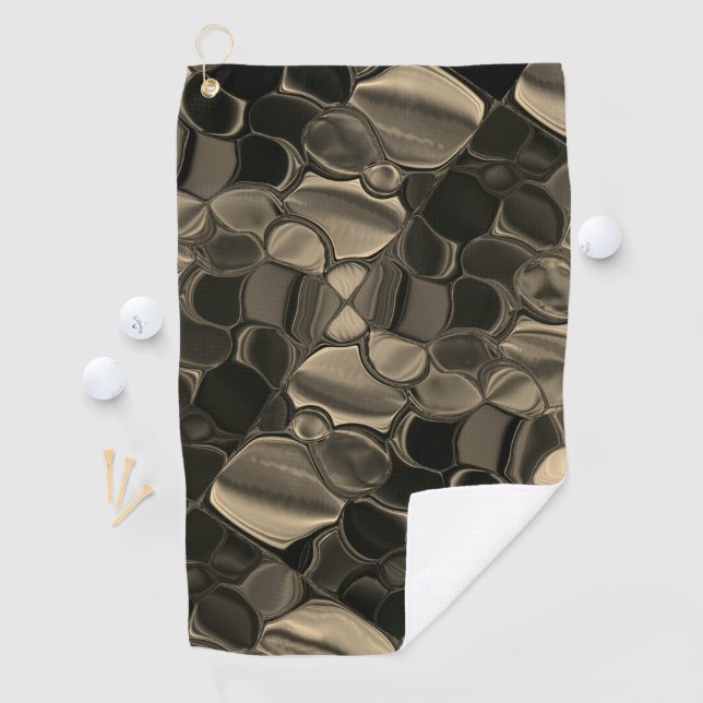 Toalla De Golf Piezas marrones, círculos y formas redondeadas (In situ)