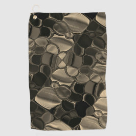 Toalla De Golf Piezas marrones, círculos y formas redondeadas