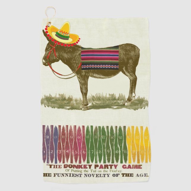 Toalla De Golf Pin the tail on the Donkey (Anverso)