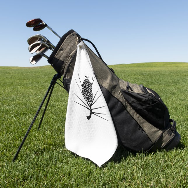 Toalla De Golf Piña con agujas (Verde)
