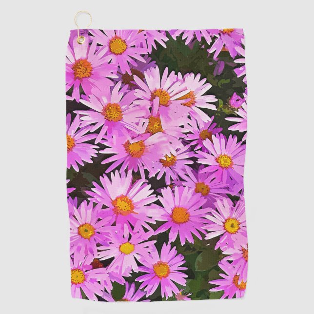 TOALLA DE GOLF PINK DAISIES (Anverso)