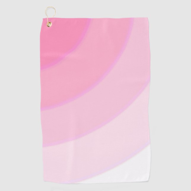 Toalla De Golf Pink Swirls (Anverso)