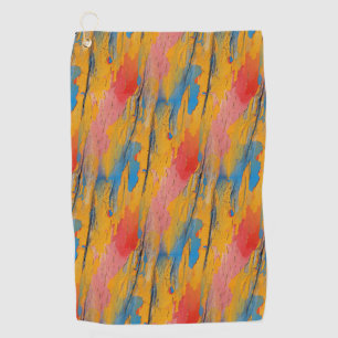 Toalla De Golf Pinta de colores primarios