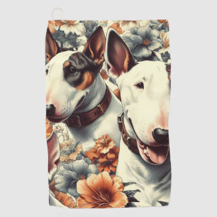 Toalla De Golf Pintado sin problemas Retro Bull Terrier
