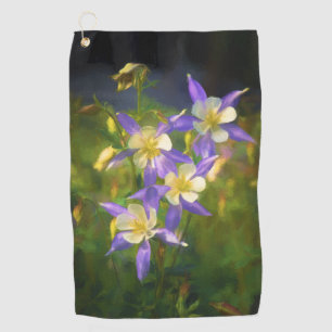 Toalla De Golf Pintura Colorado Blue Columbine - Arte Original