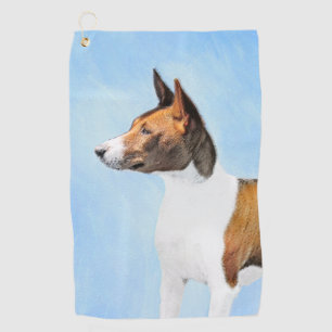 Toalla De Golf Pintura de Basenji - Arte original muy bonito