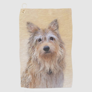 Toalla De Golf Pintura de Berger Picard - Arte de Perro Original.