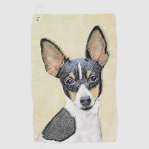Toalla De Golf Pintura de Toy Fox Terrier - Arte de perro origina