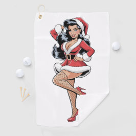 Toalla De Golf Pinup Santa Babe