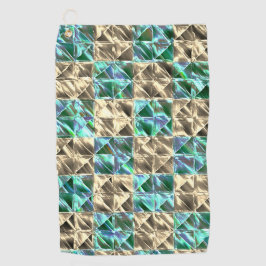 Toalla De Golf Piscina de color verde a beige o ajedrez manchado