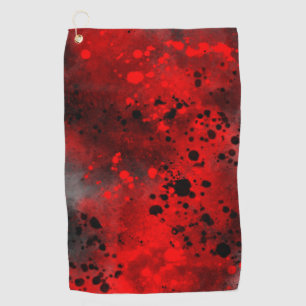 Toalla De Golf Placa de pintura roja