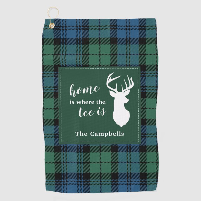 Toalla De Golf Placa personalizada del Clan Campbell Navidades de (Anverso)