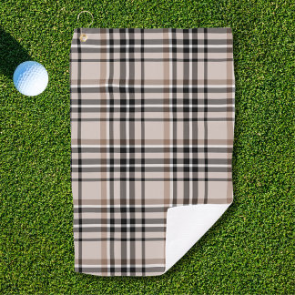 Toalla De Golf Plaid Beige