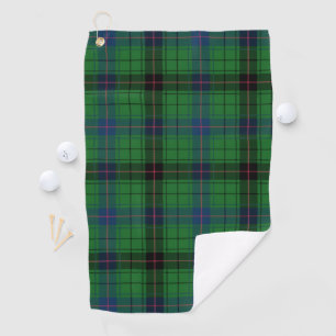 Toalla De Golf Plaid Clan Davidson Blue Green Black Check Tartan