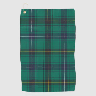Toalla De Golf Plaid Clan Henderson Green Check Tartan