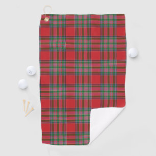 Toalla De Golf Plaid Clan MacBean Red Green Check Tartán