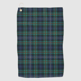 Toalla De Golf Plaid Clan Robertson Tartan Green Purple Check