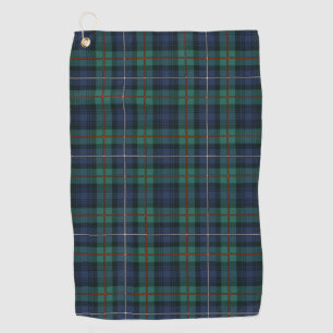 Toalla De Golf Plaid Clan Robertson Tartan Green Purple Check