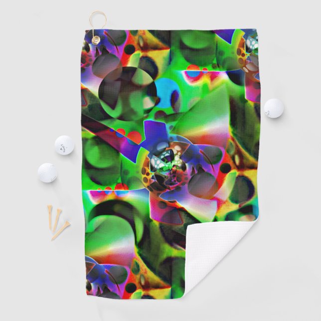 Toalla De Golf Planetario electrónico con tonos verdes (In situ)